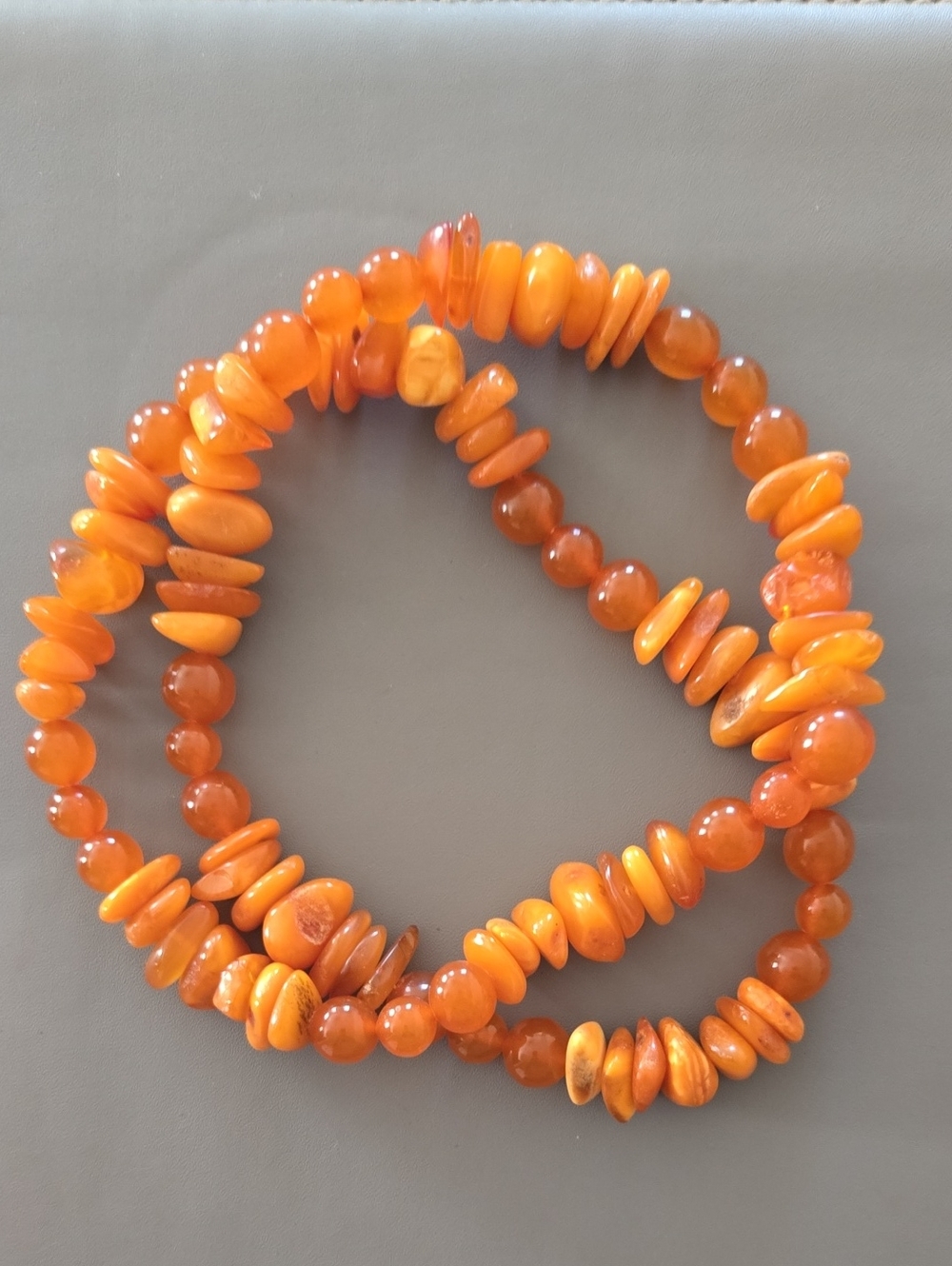 Vintage Butterscotch Baltic Amber Necklace | 85g Estate Piece | Honey & Cognac - Picture 3 of 4